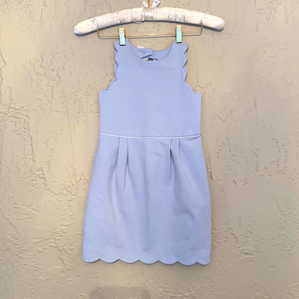 Janie and Jack Sky Blue Scalloped Dress